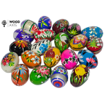 Pisanki drewniane recznie malowane